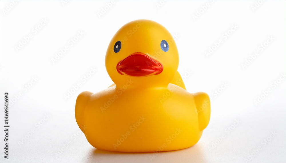 yellow duck toy isolated on white background yellow duck toy isolated on white background