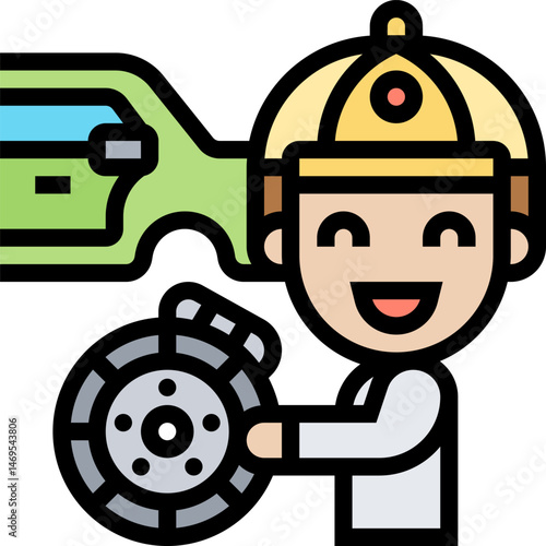 brakes (2) illustration on a white background     