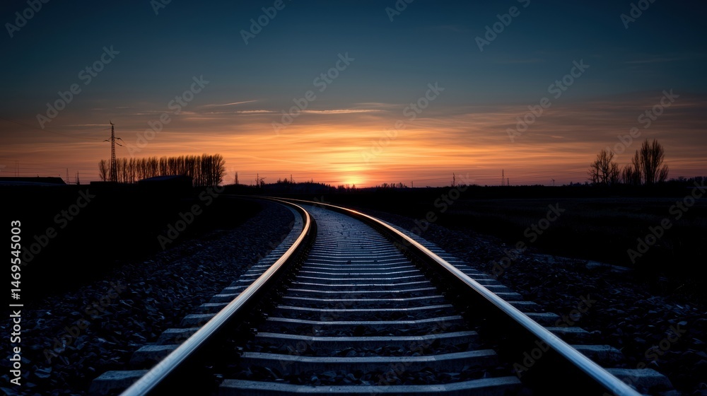 Sunset over the Railroad Sunset over the Railroad