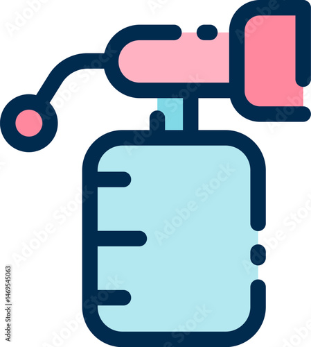 breast pump illustration on a white background     