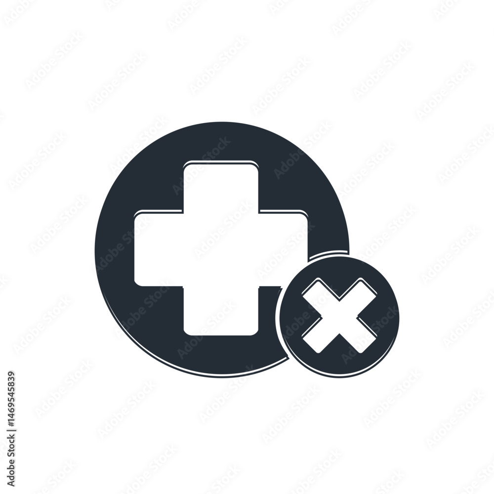 Black Cross hospital medical icon isolated on white background. First aid. Diagnostics symbol. Medicine and pharmacy sign. Vector Black Cross hospital medical icon isolated on white background. First aid. Diagnostics symbol. Medicine and pharmacy sign. Vector
