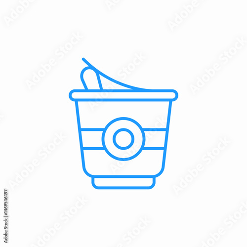 fried chicken bucket icon sign vector