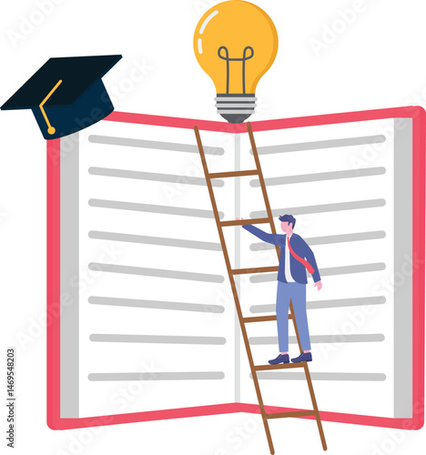 Social media illustration, business concept, web design


