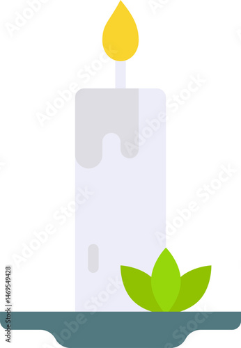 candle illustration on a white background    
