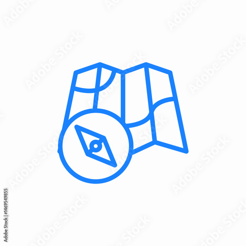 map navigation icon sign vector