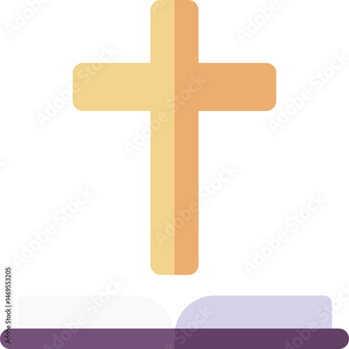 catholicism illustration on a white background     