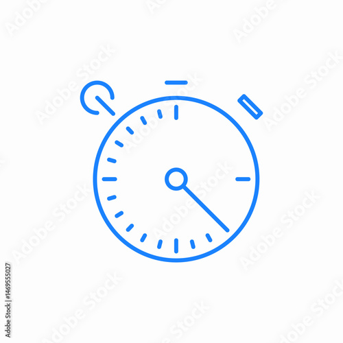 timer stopwatch icon sign vector