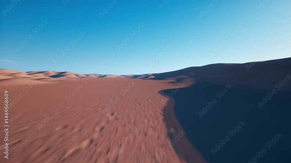 Flying Above Desert Landscape On Clear Day Motion Background Flying Above Desert Landscape On Clear Day Motion Background