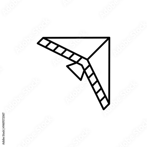hang gliding, hang glider icon