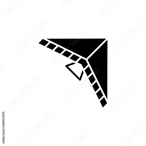 hang gliding, hang glider icon