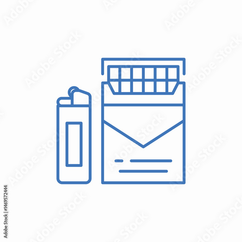 cigarette lighter icon sign vector
