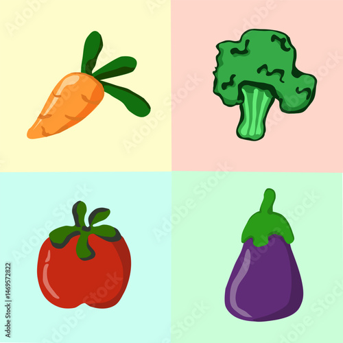  Warzywa – ilustracja wektorowa