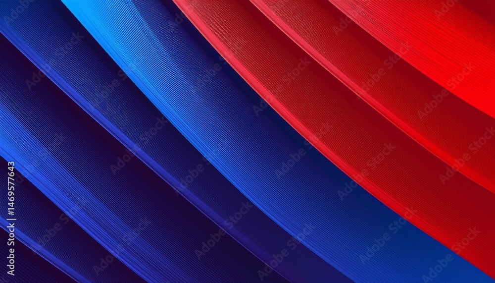 Obraz premium blue red abstract presentation background with stripes lines