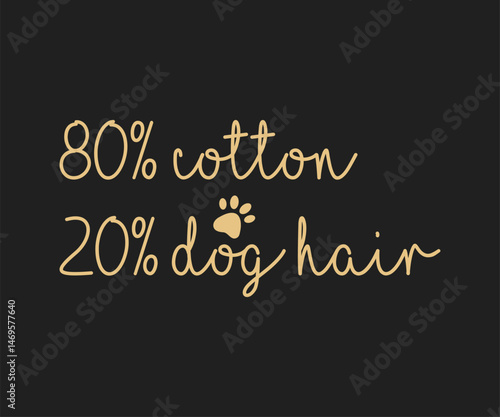 80% cotton 20 % dog here, Cute and fun dog-themed T-shirt design, perfect for pet lovers and dog owners. Ideal for apparel, gifts, and casual wear.