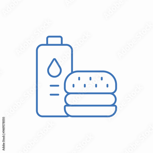 juice sandwich icon sign vector