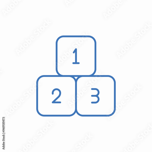 number generator icon sign vector