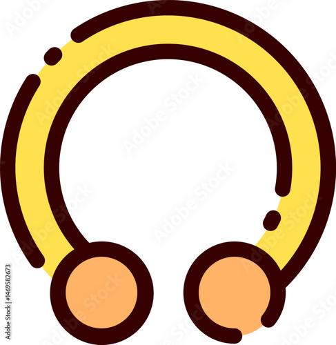 piercing illustration on a white background     