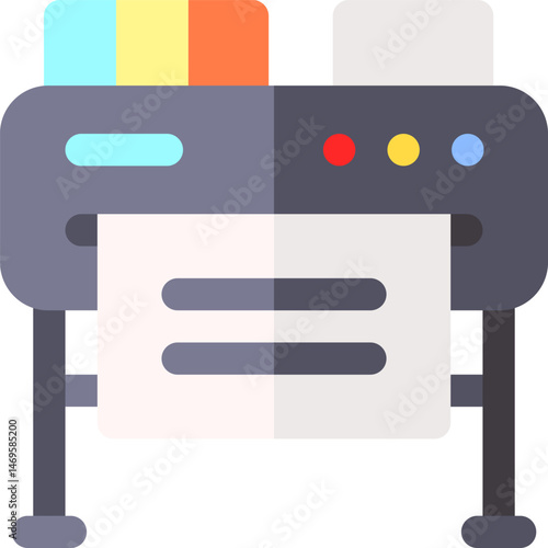 plotter illustration on a white background     