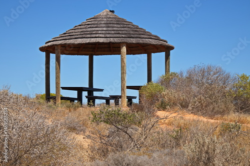Resting place at hiking track to Little Lagoon in Denham, Western Australia, Australia
 photo