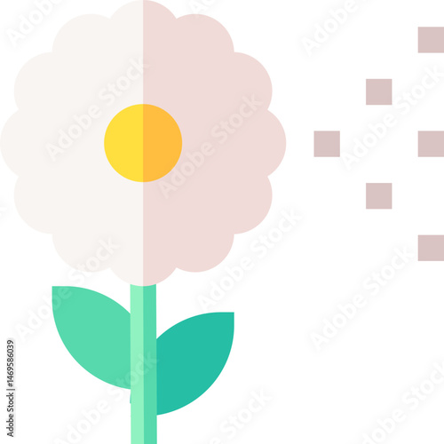 pollen illustration on a white background     