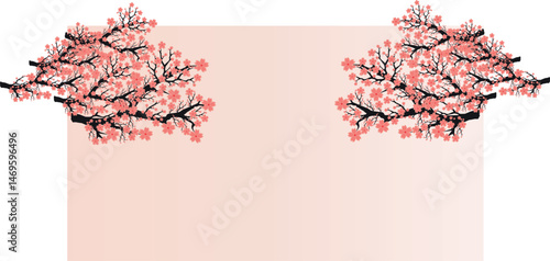 Sakura (Delicate illustration of sakura branches)