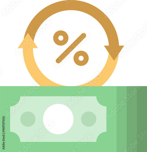 refinance illustration on a white background    