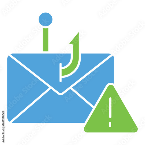 Phishing Prevention Mail Vector Icon Illustrating Email Security and Online Protection