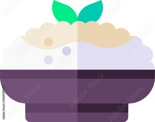 risotto illustration on a white background   