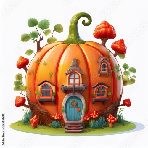 autumn still life with pumpkins