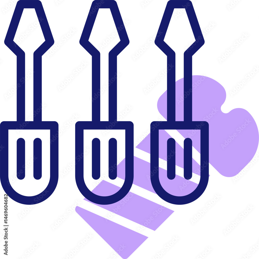 screwdriver illustration on a white background screwdriver illustration on a white background