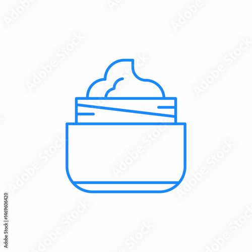 skincare cream container icon sign vector