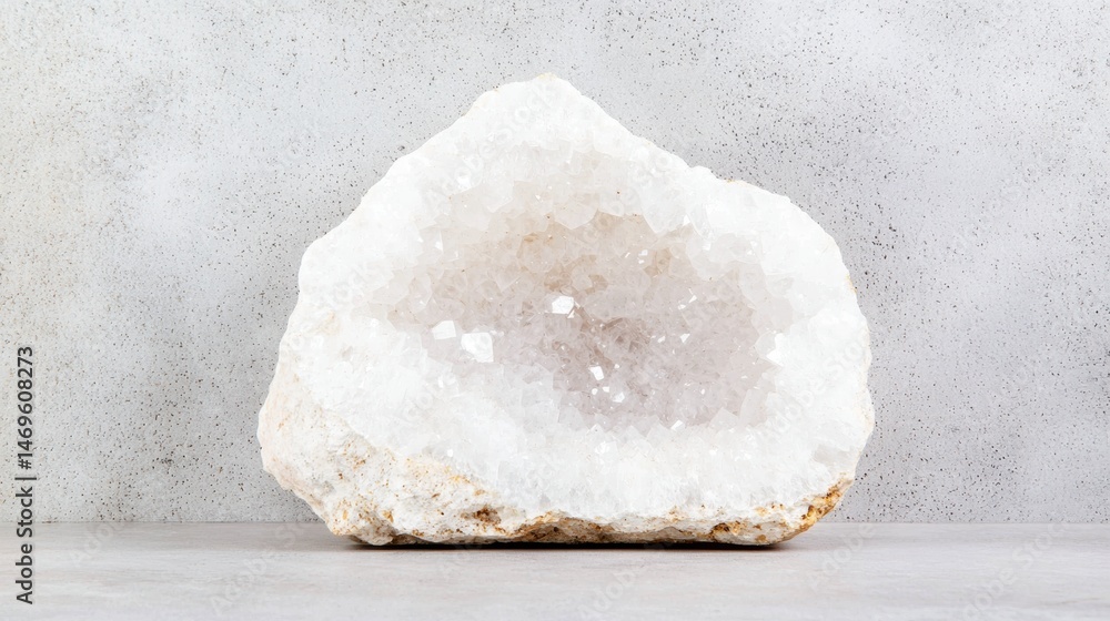 A large, white, natural mineral formation with a rough, uneven surface. A large, white, natural mineral formation with a rough, uneven surface.