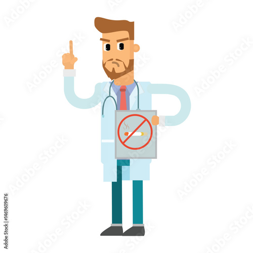 cartoon character man doctor style