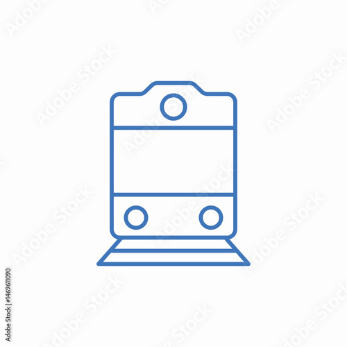 train railway icon sign vector