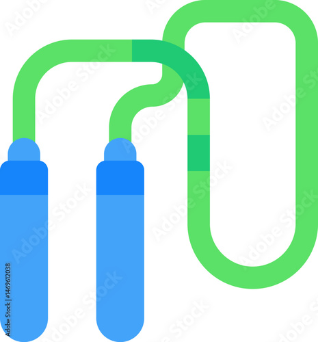 skipping rope illustration on a white background     