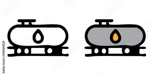 Oil Container Vector Illustration