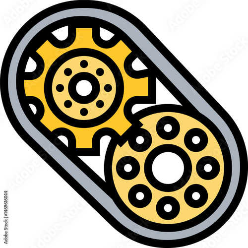 sprocket (2) illustration on a white background     