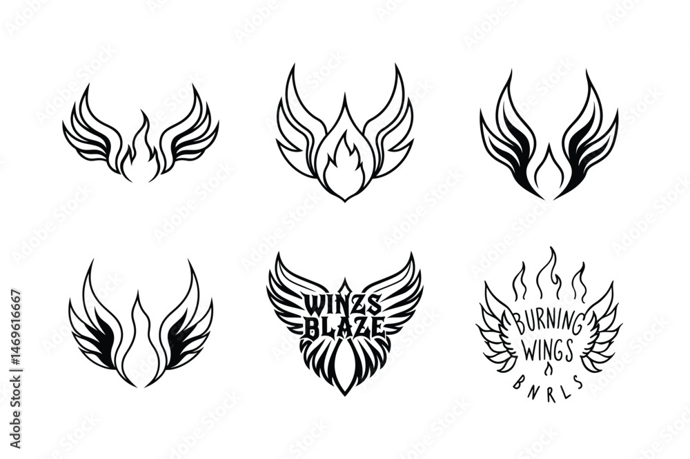 Retro Blaze Feather Tattoo Kit Retro Blaze Feather Tattoo Kit
