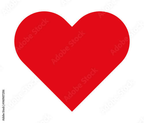 Free Download Red heart icons, love heart. Valentine, romance, decoration. EPS 10 vector illustration - GFXLoad