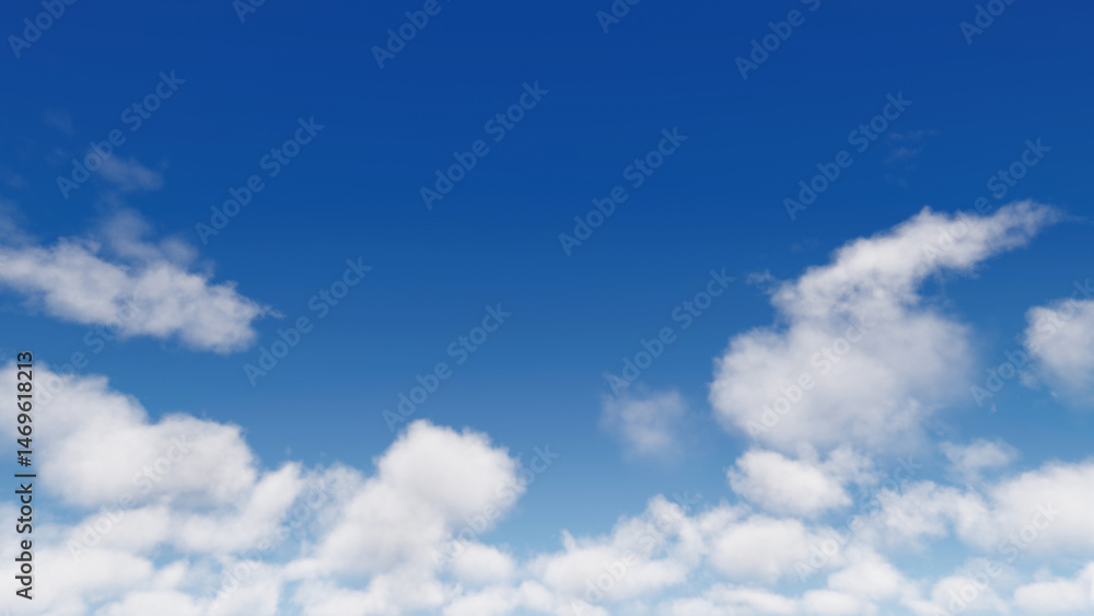 Obraz premium 晴れた昼の空と浮かぶ雲