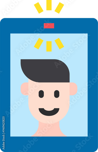 take a photo illustration on a white background     