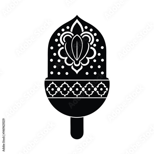 kulfi design with mughal patterns