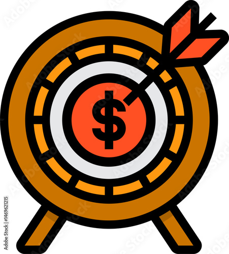 target (2) illustration on a white background     