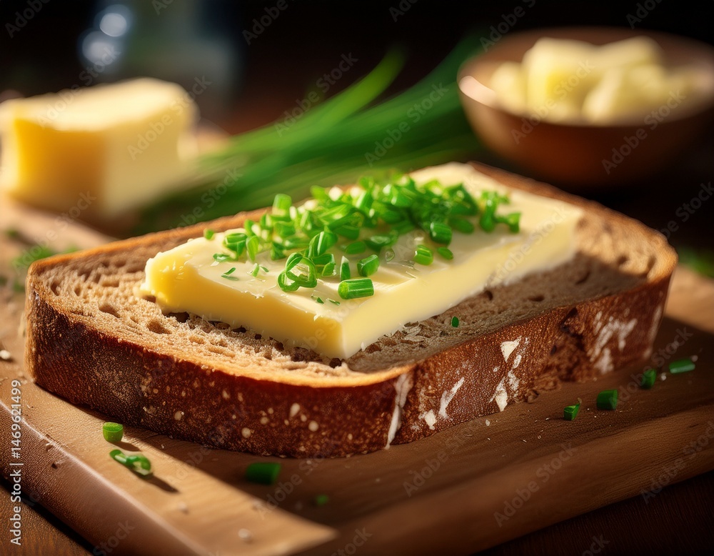 Klassisches Käsebrot mit Schnittlauch Klassisches Käsebrot mit Schnittlauch
