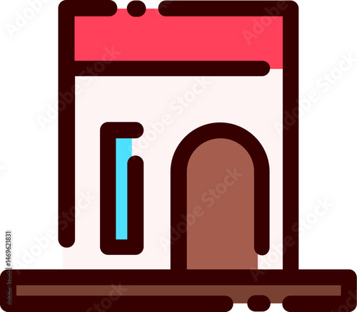 tattoo studio illustration on a white background     