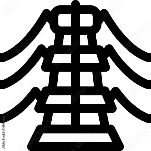 telecommunications (2) illustration on a white background     