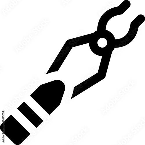 tongs illustration on a white background     
