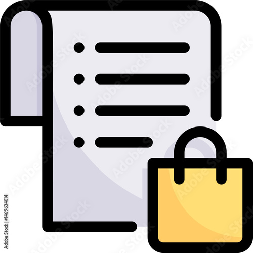 wishlist illustration on a white background     