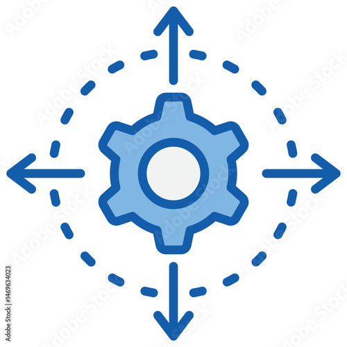 Impact Blue White Icon