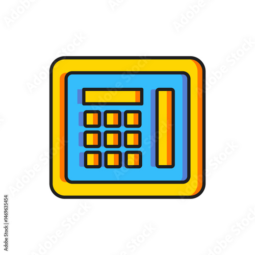 Color Safe icon isolated on white background. The door safe a bank vault with a combination lock. Reliable Data Protection. Flat filled outline style with shadow. Vector